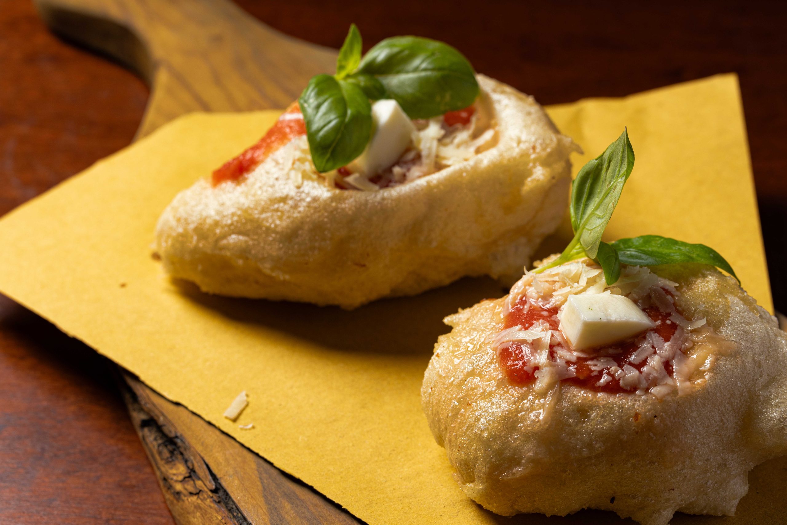 Montanare, or mini fried pizzas